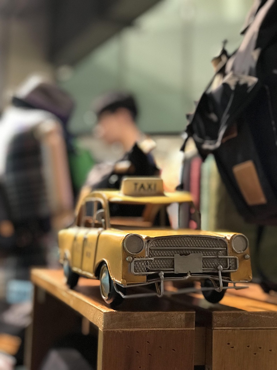 taxi, model, yellow, toys